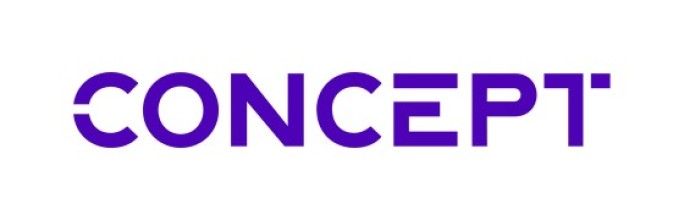 Concept logo in purple