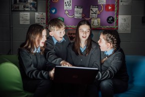 Students from Scoil Fhionáin, Co Limerick, explore the Technology in My Life workshop series that helps guide primary school pupils and teachers in the ethical use of Artificial Intelligence.