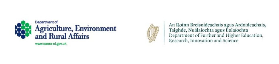 Logos: Department of Agriculture, Environment and Rural Affairs; Department of Further and Higher Education, Research, Innovation and Science 