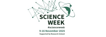 Science Week logo with text Science Week Supported by Research Ireland