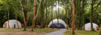 Indoor educational dome in the forest of Castlecomer Discovery Park