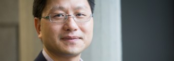 Close up image UCD Professor Anding Zhu wearing glasses