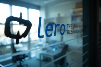 an image of a window with the words Lero, Irish software research Centre