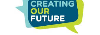 Logo for creating our future roadshow
