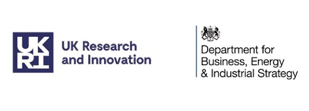 Logos: UK Research and Innovation; Department for Business, Energy and Industrial Strategy