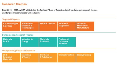 Three research themes within Amber