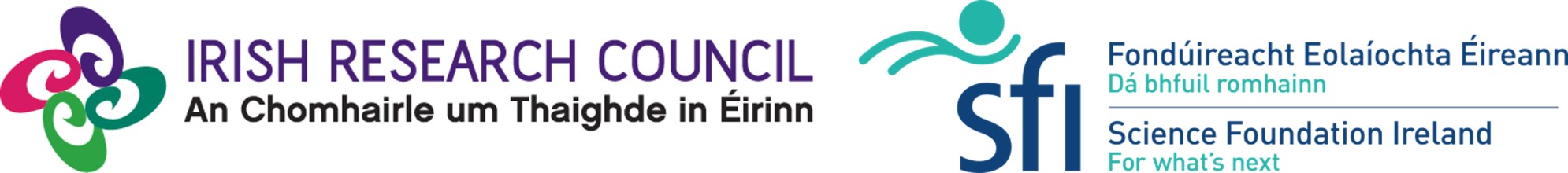 Irish Research Council and SFI logos