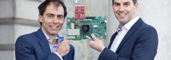 Two men launching a new research partnership to explore 5G and 6G optical networks