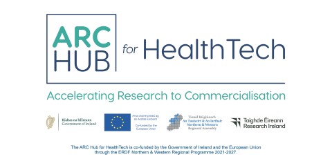 Arc Hub for Health Tech logo and funding statement 