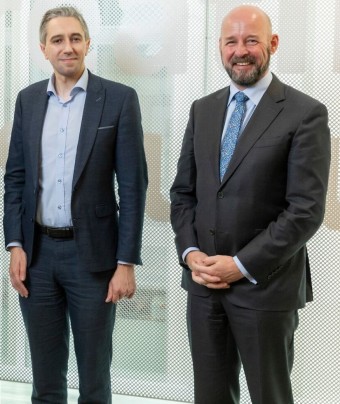Picture of Minister Harris and Professor Philip Nolan